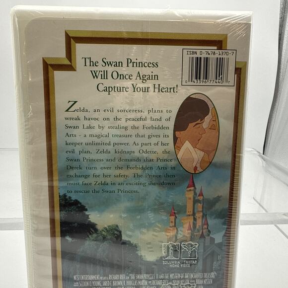 The Swan Princess- Mystery of the Enchanted Treasure- Sealed VHS 1998 Clam Shell - Picture 5 of 9